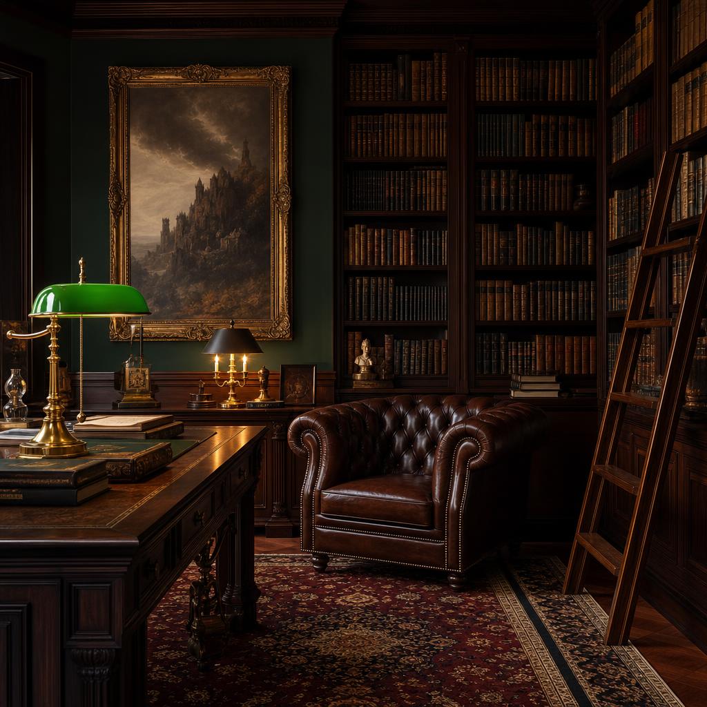 Дизайн интерьера в стиле Dark Academia
